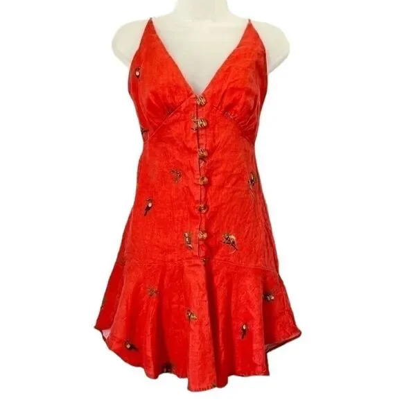 FARM Rio | Dresses | Farm Rio Red Linen Animal Print Graphic Drop Waist Flared Dress Xs New | Poshmark FARM Rio | Dresses | Farm Rio Red Linen Animal Print Graphic Drop Waist Flared Dress Xs New | Poshmark